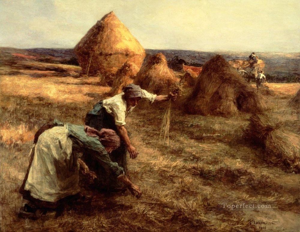 The Gleaners rural scenes peasant Leon Augustin Lhermitte Oil Paintings